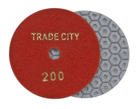 Алмазные гибкие шлифовальные круги Гайка Pads 7-STEP D-100 №200