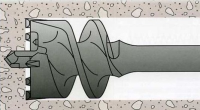 Проломной бур SDS MAX 55x500мм по бетону